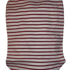 Red and White Striped One-Piece Pet TSHIRT